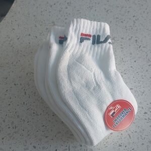 Fila White Athletic Socks for Men.s Size 10-13